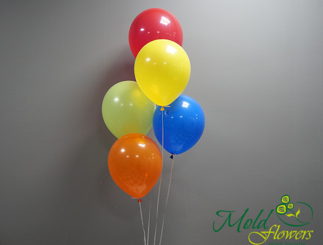 5 воздушных шарика с гелием Фото